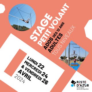 Stage - Petit Volant - Lundi 22, Mercredi 24 et Vendredi 26 Avril 2024